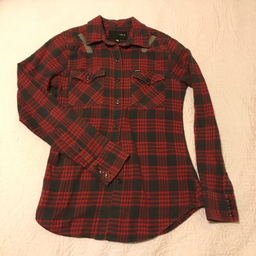 XS Red and Gray Flannel